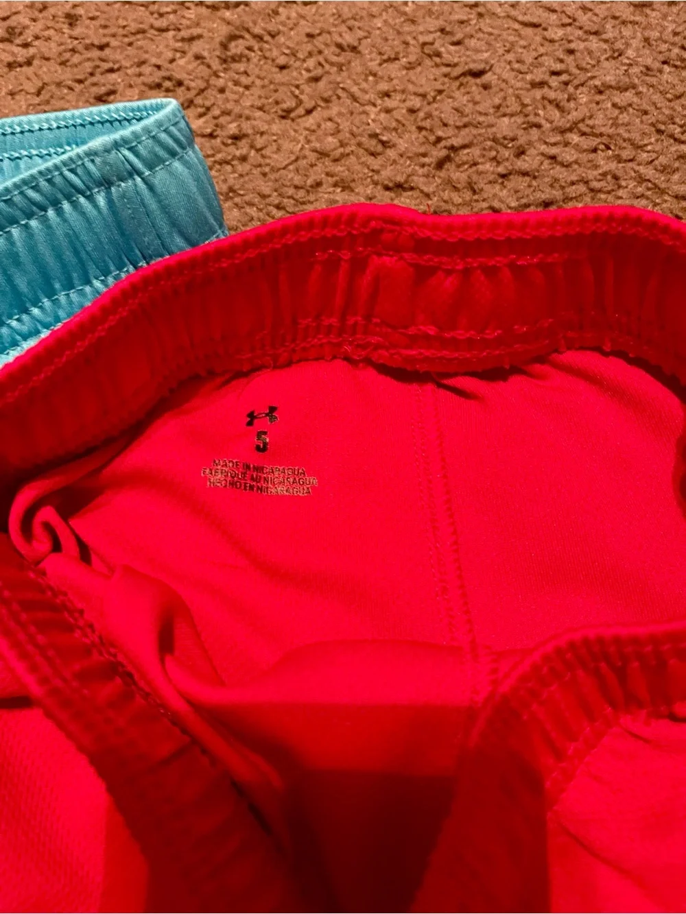 Under Armour Boys Shorts Trio - Black, Light Blue, Red